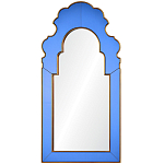 Настенное зеркало в синей зеркальной раме Filibert Mirror варинант исполнения - 1 | Loft Concept в Челябинске