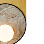 Бра с каменным диском в металлической раме Sandstone Painting варинант исполнения - 3 | Loft Concept в Челябинске