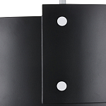 Потолочный светильник круглый светодиодный Semicircular White Panels чёрный варинант исполнения - 1 | Loft Concept в Челябинске