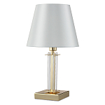 Настольная лампа с белым тканевым абажуром в форме конуса Laurent варинант исполнения - 5 | Loft Concept в Челябинске