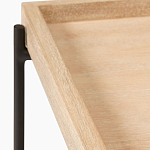 Консоль деревянной столешницей и полкой Wooden Table Top and Shelf варинант исполнения - 2 | Loft Concept в Челябинске