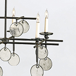 Люстра подвесная с 8-ю лампами и стеклянными круглыми подвесками Currey & Company варинант исполнения - 5 | Loft Concept в Челябинске