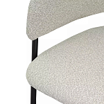 Стул мягкий с подлокотниками Chair Gray Upholstery Boucle варинант исполнения - 6 | Loft Concept в Челябинске