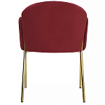 Стул бордовый на золотистых ножках Burgundy Chair варинант исполнения - 4 | Loft Concept в Челябинске
