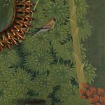 Обои ручная роспись Malwa Original colourway on Olive tobacco варинант исполнения - 3 | Loft Concept в Челябинске