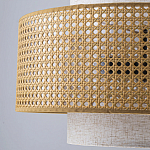 Подвесной светильник с декоративным поясом из плетеного бамбука Biuloggicu варинант исполнения - 7 | Loft Concept в Челябинске