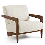 Кресло Avalon White Boucle из массива ореха варинант исполнения - 1 | Loft Concept в Челябинске