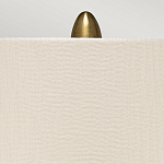 Настольная лампа с рифленым керамическим основанием в бронзовом цвете и жемчужным шёлковым абажуром Elstead Lighting варинант исполнения - 4 | Loft Concept в Челябинске