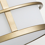 Потолочный светильник с белым матовым абажуром в металлическом каркасе Feiss варинант исполнения - 5 | Loft Concept в Челябинске