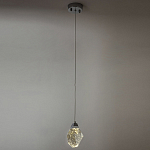 Подвесной светильник с хрустальным плафоном хром Esme Crystal Chrome Hanging Lamp варинант исполнения - 4 | Loft Concept в Челябинске