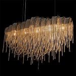 Люстра подвесная с металлическими цепочками и изогнутыми металлическими дугами 72 см Atlantis Chain варинант исполнения - 8 | Loft Concept в Челябинске