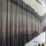 Пейзаж из нитей Макраме Wall decor Black and White Landscape варинант исполнения - 2 | Loft Concept в Челябинске