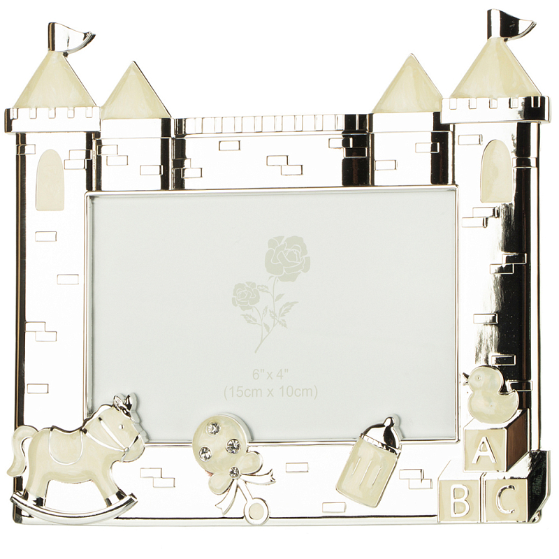 Фоторамка детская Childhood Corner Lock Серебряный Фоторамка детская Childhood Corner Lock Серебряный в Челябинске | Loft Concept