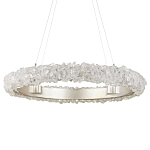 Люстра светодиодная фактурная в форме кольца Amber Crystal варинант исполнения - 3 | Loft Concept в Челябинске