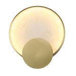 Бра в форме диска из бежевого алебастра Cryptocrystalline Stone варинант исполнения - 1 | Loft Concept в Челябинске