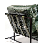 Диван Лофт Натуральная Винтажная кожа Зеленый Two Seat Encounter Leather Sofa варинант исполнения - 5 | Loft Concept в Челябинске