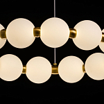 Люстра круглая с матовыми белыми шарами PEARLS Suspension варинант исполнения - 5 | Loft Concept в Челябинске