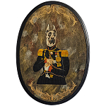 Картина в овальной раме Chinoiserie Great Dane Dog Portrait варинант исполнения - 1 | Loft Concept в Челябинске