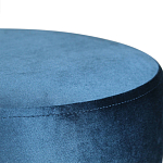 Пуф синий велюр на золотом металлическом основании Golden Belt варинант исполнения - 2 | Loft Concept в Челябинске