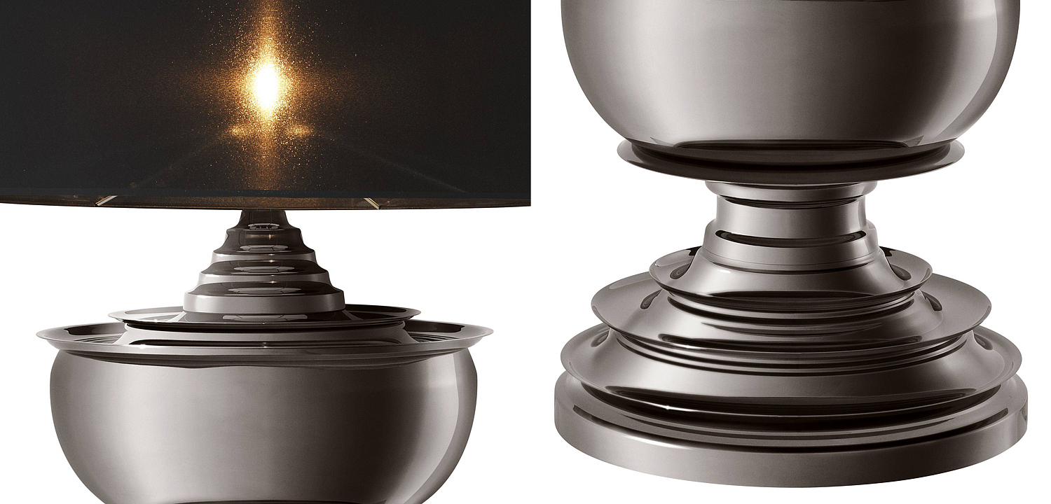 Настольная лампа Eichholtz Table Lamp Pagoda Black nickel Настольная лампа Eichholtz Table Lamp Pagoda Black nickel - Loft-Concept в Челябинске