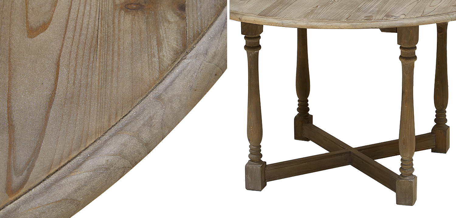 Стол круглый Morse Table из массива сосны Стол круглый Morse Table из массива сосны - Loft-Concept в Челябинске