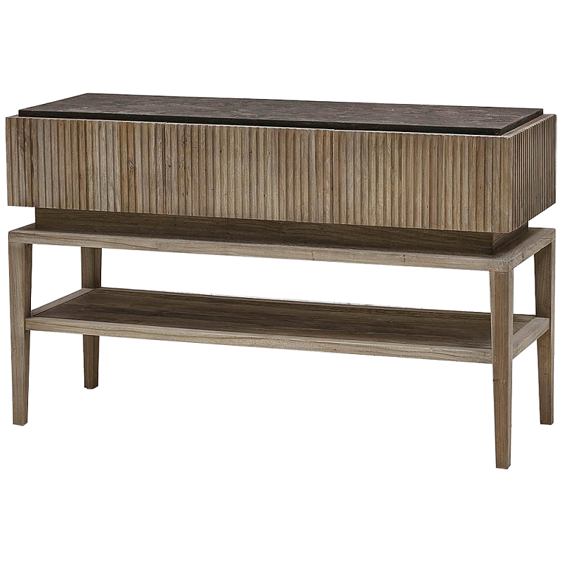 Деревянная консоль с 3-мя выдвижными ящиками Jacobo Console Коричневый Деревянная консоль с 3-мя выдвижными ящиками Jacobo Console Коричневый в Челябинске | Loft Concept