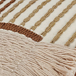 Чехол на подушку с вышивкой в виде геометрических узоров Beige Calista Rect варинант исполнения - 2 | Loft Concept в Челябинске