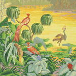 Обои ручная роспись Le Brésil Special Colourway варинант исполнения - 1 | Loft Concept в Челябинске