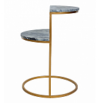 Кофейный столик с подстольем из металла Halves варинант исполнения - 5 | Loft Concept в Челябинске