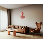 Подвесной вязаный розовый светильник «Моника» варинант исполнения - 3 | Loft Concept в Челябинске