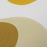 Подушка декоративная хлопковая горчичного цвета с абстрактным принтом Elysian Flow Sunset варинант исполнения - 3 | Loft Concept в Челябинске