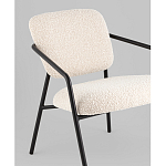 Кресло лаунж Rooney букле белый варинант исполнения - 4 | Loft Concept в Челябинске