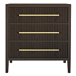 Комод Primo с 3 выдвижными ящиками Темный орех варинант исполнения - 7 | Loft Concept в Челябинске