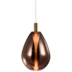 Подвесной светильник со стеклянным плафоном в форме капли NAOMI drop copper варинант исполнения - 3 | Loft Concept в Челябинске