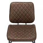 Стул с темно-коричневой обивкой из экокожи Benderson варинант исполнения - 5 | Loft Concept в Челябинске