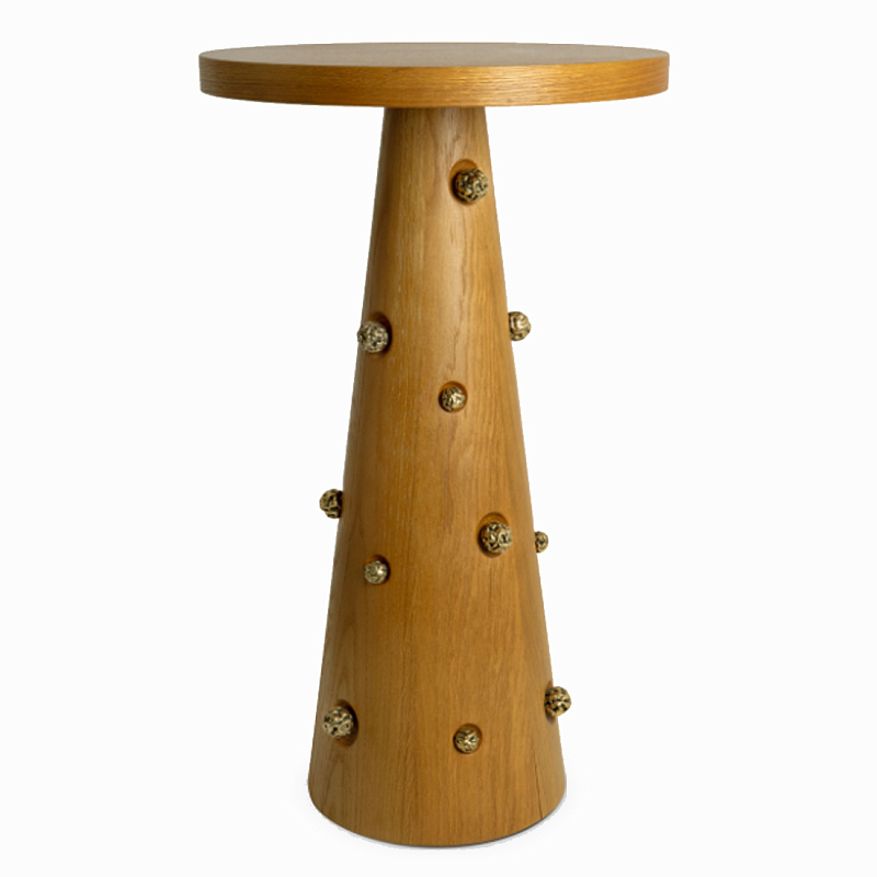 Приставной столик Okinawa Ginger Side table Горчичный Золотой в Челябинске | Loft Concept 