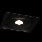 Встраиваемый спот светодиодный черного цвета квадратной формы из металла Pure Square варинант исполнения - 3 | Loft Concept в Челябинске
