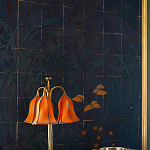 Обои ручная роспись Tsukimi Original colourway on gilded silk with antiquing варинант исполнения - 3 | Loft Concept в Челябинске