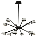 Люстра черного цвета на штанге Noir Supernova варинант исполнения - 2 | Loft Concept в Челябинске