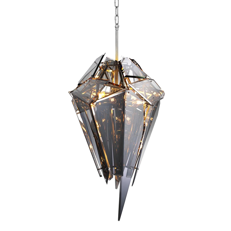 Люстра Chandelier Shard Никель Дымчатый (Smoke) Люстра Chandelier Shard Никель Дымчатый (Smoke) в Челябинске | Loft Concept