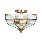 Потолочный светильник шестигранной формы с прозрачными стеклянным плафоном Elstead Lighting варинант исполнения - 1 | Loft Concept в Челябинске