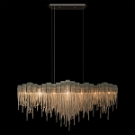 Люстра подвесная с металлическими дугами и длинными цепочками 115 см Atlantis Chain варинант исполнения - 12 | Loft Concept в Челябинске