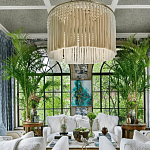 Люстра белая плетеная с кисточками Boho Tassel Chandelier варинант исполнения - 3 | Loft Concept в Челябинске