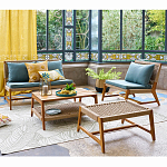 Садовый 2-х местный диван с каркасом из акации Green варинант исполнения - 5 | Loft Concept в Челябинске