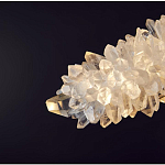 Люстра линейная светодиодная из необработанных кристаллов Mountain Comet варинант исполнения - 2 | Loft Concept в Челябинске