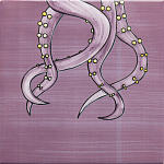 Плитка с узором Осьминог велосипедист варинант исполнения - 4 | Loft Concept в Челябинске