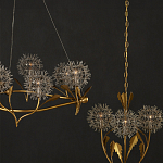 Люстра круглая с декором в виде цветков одуванчика Hanging Dandelion варинант исполнения - 6 | Loft Concept в Челябинске