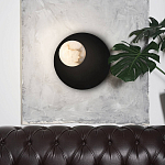 Бра с овальным основанием золотого цвета  и плафоном из алебастра Shaw Lighting варинант исполнения - 4 | Loft Concept в Челябинске