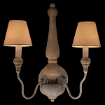 Бра с двумя конусовидными тканевыми абажурами Neighborhood варинант исполнения - 2 | Loft Concept в Челябинске