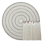 Художественный Гобелен Макраме White Disk Harmony варинант исполнения - 4 | Loft Concept в Челябинске